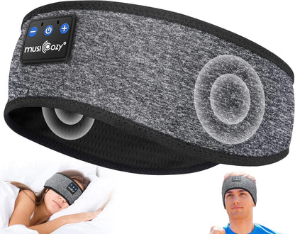 Sleep Headphones Bluetooth 5.4 Headband, Wireless Earphones Music Sleep Earbuds Sleeping Eye Mask with HD Stereo Speakers for Workout Running Travel Yoga, Ideal Gifts for Men Women